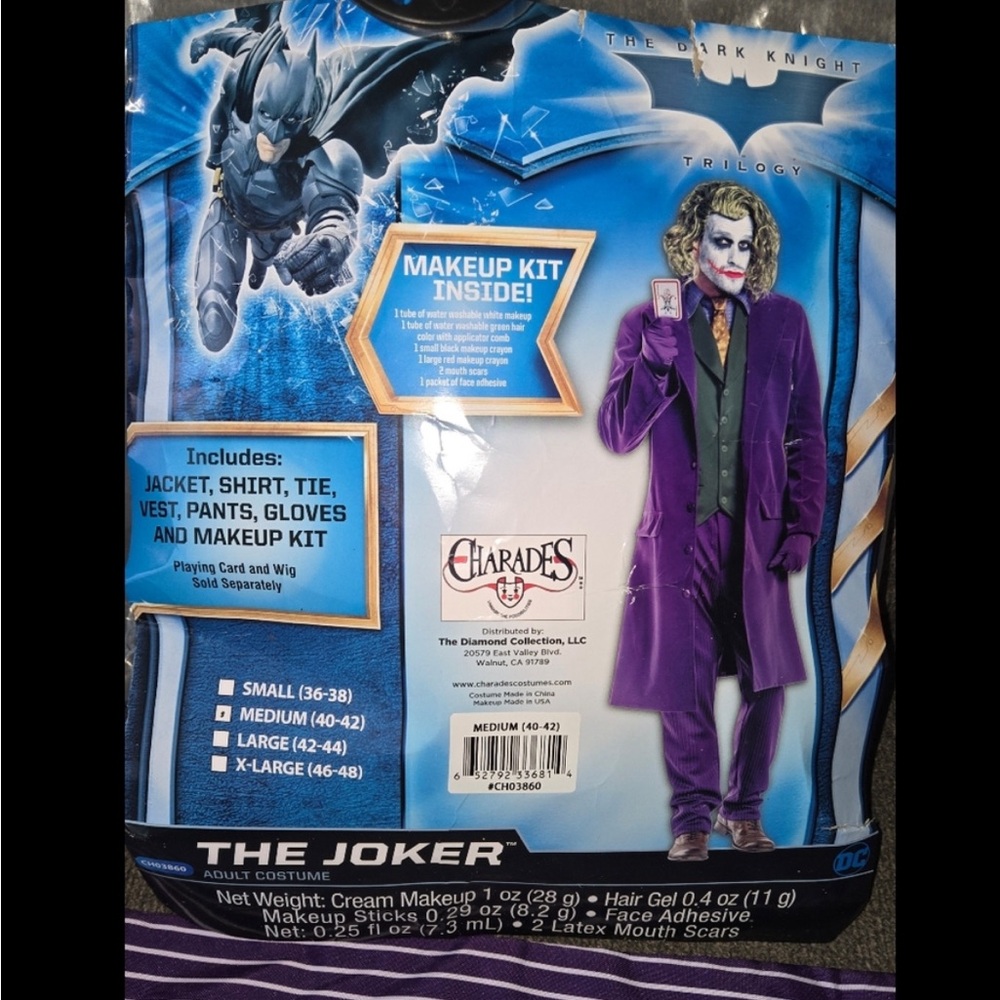 The Charades Dark Knight Joker Costume